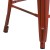 Flash Furniture ET-BT3503-24-RD-GG 24" Backless Distressed Kelly Red Metal Indoor/Outdoor Counter Height Stool addl-6
