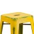 Flash Furniture ET-BT3503-24-YL-GG 24" Backless Distressed Yellow Metal Indoor/Outdoor Counter Height Stool addl-6