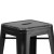 Flash Furniture ET-BT3503-30-BK-GG 30" Backless Distressed Black Metal Indoor/Outdoor Barstool addl-7
