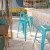 Flash Furniture ET-BT3503-30-CB-GG 30" Backless Crystal Teal-Blue Indoor/Outdoor Barstool addl-1