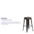 Flash Furniture ET-BT3503-30-COP-GG 30" Backless Distressed Copper Metal Indoor/Outdoor Barstool addl-3