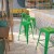 Flash Furniture ET-BT3503-30-GN-GG 30" Backless Distressed Green Metal Indoor/Outdoor Barstool addl-1