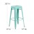 Flash Furniture ET-BT3503-30-MINT-GG 30" Backless Mint Green Indoor/Outdoor Barstool addl-5