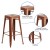 Flash Furniture ET-BT3503-30-POC-GG 30" Backless Copper Indoor/Outdoor Barstool addl-4