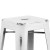 Flash Furniture ET-BT3503-30-WH-GG 30" Backless Distressed White Metal Indoor/Outdoor Barstool addl-7