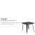 Flash Furniture ET-CT002-1-BK-GG 31.5" Square Black Metal Indoor/Outdoor Table addl-3