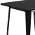Flash Furniture ET-CT002-1-BK-GG 31.5" Square Black Metal Indoor/Outdoor Table addl-6