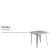 Flash Furniture ET-CT002-1-SIL-GG 31.5" Square Silver Metal Indoor/Outdoor Table addl-3