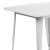 Flash Furniture ET-CT002-1-WH-GG 31.5" Square White Metal Indoor/Outdoor Table addl-6