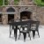 Flash Furniture ET-CT005-4-30-BK-GG 31.5" x 63" Rectangular Black Metal Indoor/Outdoor Table Set with 4 Stack Chairs addl-1
