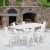 Flash Furniture ET-CT005-6-30-WH-GG 31.5" x 63" Rectangular White Metal Indoor/Outdoor Table Set with 6 Stack Chairs addl-1
