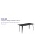 Flash Furniture ET-CT005-BK-GG 31.5" x 63" Rectangular Black Metal Indoor/Outdoor Table addl-3