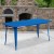 Flash Furniture ET-CT005-BL-GG 31.5" x 63" Rectangular Blue Metal Indoor/Outdoor Table addl-1
