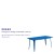 Flash Furniture ET-CT005-BL-GG 31.5" x 63" Rectangular Blue Metal Indoor/Outdoor Table addl-3