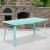 Flash Furniture ET-CT005-MINT-GG 31.5" x 63" Rectangular Mint Green Metal Indoor/Outdoor Table addl-1