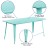 Flash Furniture ET-CT005-MINT-GG 31.5" x 63" Rectangular Mint Green Metal Indoor/Outdoor Table addl-3