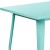 Flash Furniture ET-CT005-MINT-GG 31.5" x 63" Rectangular Mint Green Metal Indoor/Outdoor Table addl-5
