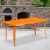 Flash Furniture ET-CT005-OR-GG 31.5" x 63" Rectangular Orange Metal Indoor/Outdoor Table addl-1