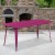 Flash Furniture ET-CT005-PUR-GG 31.5" x 63" Rectangular Purple Metal Indoor/Outdoor Table addl-1