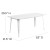 Flash Furniture ET-CT005-WH-GG 31.5" x 63" Rectangular White Metal Indoor/Outdoor Table addl-5