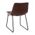 Flash Furniture ET-ER18345-18-DB-BK-GG 18" Mid-Back Sled Base Dining Chair in Dark Brown LeatherSoft with Black Frame, Set of 2 addl-6