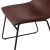 Flash Furniture ET-ER18345-18-DB-BK-GG 18" Mid-Back Sled Base Dining Chair in Dark Brown LeatherSoft with Black Frame, Set of 2 addl-7