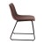 Flash Furniture ET-ER18345-18-DB-BK-GG 18" Mid-Back Sled Base Dining Chair in Dark Brown LeatherSoft with Black Frame, Set of 2 addl-9