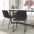 Flash Furniture ET-ER18345-18-GY-BK-GG 18" Mid-Back Sled Base Dining Chair in Dark Gray LeatherSoft with Black Frame, Set of 2 addl-1
