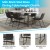 Flash Furniture ET-ER18345-18-GY-BK-GG 18" Mid-Back Sled Base Dining Chair in Dark Gray LeatherSoft with Black Frame, Set of 2 addl-4
