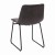 Flash Furniture ET-ER18345-18-GY-BK-GG 18" Mid-Back Sled Base Dining Chair in Dark Gray LeatherSoft with Black Frame, Set of 2 addl-6