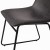 Flash Furniture ET-ER18345-18-GY-BK-GG 18" Mid-Back Sled Base Dining Chair in Dark Gray LeatherSoft with Black Frame, Set of 2 addl-7