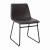 Flash Furniture ET-ER18345-18-GY-BK-GG 18" Mid-Back Sled Base Dining Chair in Dark Gray LeatherSoft with Black Frame, Set of 2 addl-8