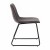 Flash Furniture ET-ER18345-18-GY-BK-GG 18" Mid-Back Sled Base Dining Chair in Dark Gray LeatherSoft with Black Frame, Set of 2 addl-9