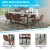 Flash Furniture ET-ER18345-18-LB-BK-GG 18" Mid-Back Sled Base Dining Chair in Light Brown LeatherSoft with Black Frame, Set of 2 addl-4