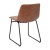 Flash Furniture ET-ER18345-18-LB-BK-GG 18" Mid-Back Sled Base Dining Chair in Light Brown LeatherSoft with Black Frame, Set of 2 addl-6
