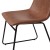 Flash Furniture ET-ER18345-18-LB-BK-GG 18" Mid-Back Sled Base Dining Chair in Light Brown LeatherSoft with Black Frame, Set of 2 addl-7