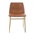 Flash Furniture ET-ER18345-18-LB-GG 18" Mid-Back Sled Base Dining Chair in Light Brown LeatherSoft with Gold Frame, Set of 2 addl-9