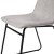 Flash Furniture ET-ER18345-18-LG-BK-GG 18" Mid-Back Sled Base Dining Chair in Light Gray LeatherSoft with Black Frame, Set of 2 addl-7