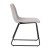 Flash Furniture ET-ER18345-18-LG-BK-GG 18" Mid-Back Sled Base Dining Chair in Light Gray LeatherSoft with Black Frame, Set of 2 addl-9