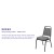 Flash Furniture FD-BHF-1-SILVERVEIN-BCG-GG Hercules Trapezoidal Back Gray Fabric Stacking Banquet Chair with Silver Vein Frame addl-3
