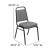 Flash Furniture FD-BHF-1-SILVERVEIN-BCG-GG Hercules Trapezoidal Back Gray Fabric Stacking Banquet Chair with Silver Vein Frame addl-5