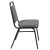 Flash Furniture FD-BHF-1-SILVERVEIN-BCG-GG Hercules Trapezoidal Back Gray Fabric Stacking Banquet Chair with Silver Vein Frame addl-8
