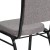 Flash Furniture FD-C01-B-5-GG Hercules Crown Back Stacking Banquet Chair in Gray Fabric - Black Frame addl-10