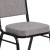 Flash Furniture FD-C01-B-5-GG Hercules Crown Back Stacking Banquet Chair in Gray Fabric - Black Frame addl-11