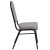 Flash Furniture FD-C01-B-5-GG Hercules Crown Back Stacking Banquet Chair in Gray Fabric - Black Frame addl-7