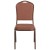 Flash Furniture FD-C01-COP-1-GG Hercules Crown Back Stacking Banquet Chair in Brown Fabric - Copper Vein Frame addl-6