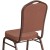 Flash Furniture FD-C01-COP-1-GG Hercules Crown Back Stacking Banquet Chair in Brown Fabric - Copper Vein Frame addl-9