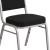 Flash Furniture FD-C01-S-11-GG Hercules Crown Back Stacking Banquet Chair in Black Fabric - Silver Frame addl-12