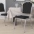 Flash Furniture FD-C01-S-11-GG Hercules Crown Back Stacking Banquet Chair in Black Fabric - Silver Frame addl-1
