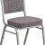 Flash Furniture FD-C01-S-12-GG Hercules Crown Back Stacking Banquet Chair in Herringbone Fabric - Silver Frame addl-11